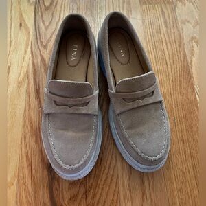 Tan Suede Beige Women’s Loafers